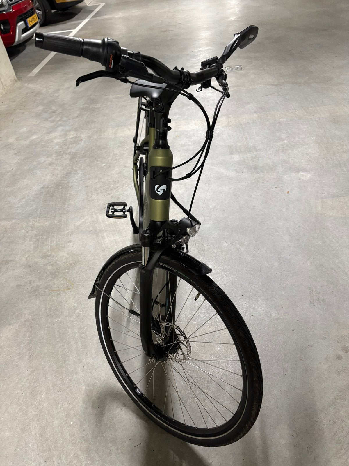 Sparta stadsfiets C-GRID  groen met lage instap aug.2024, Fietsen en Brommers, 51 tot 55 cm, Ophalen of Verzenden, Zo goed als nieuw