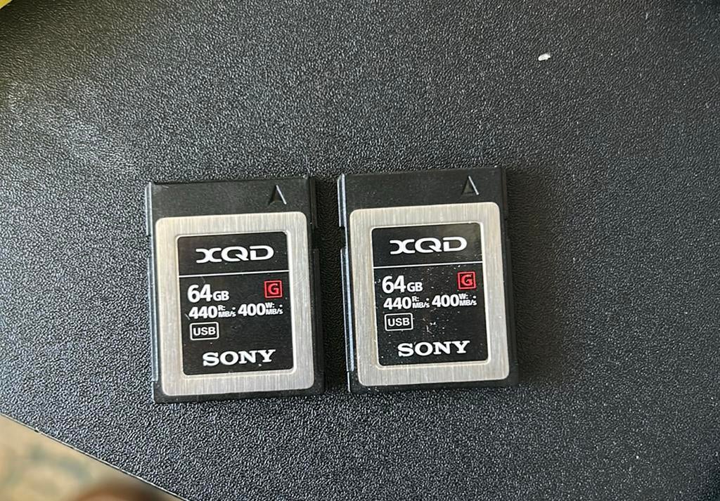 Sony XQD cards 64gm, 440mb/s, Audio, Tv en Foto, Fotografie | Geheugenkaarten, Ophalen of Verzenden, Zo goed als nieuw, Memory stick