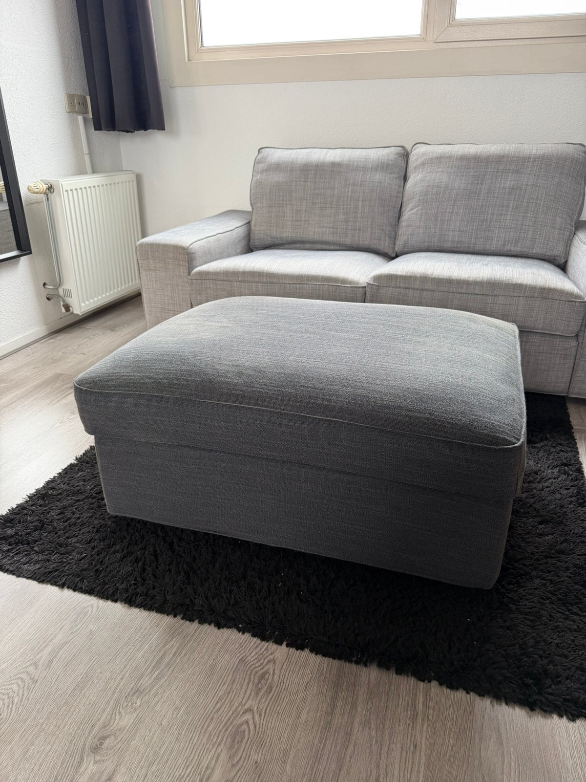 IKEA Kivik voetenbank met opbergruimte, Huis en Inrichting, Banken | Voetenbanken en Poefen, Ophalen, Gebruikt, Rechthoekig, 75 tot 100 cm