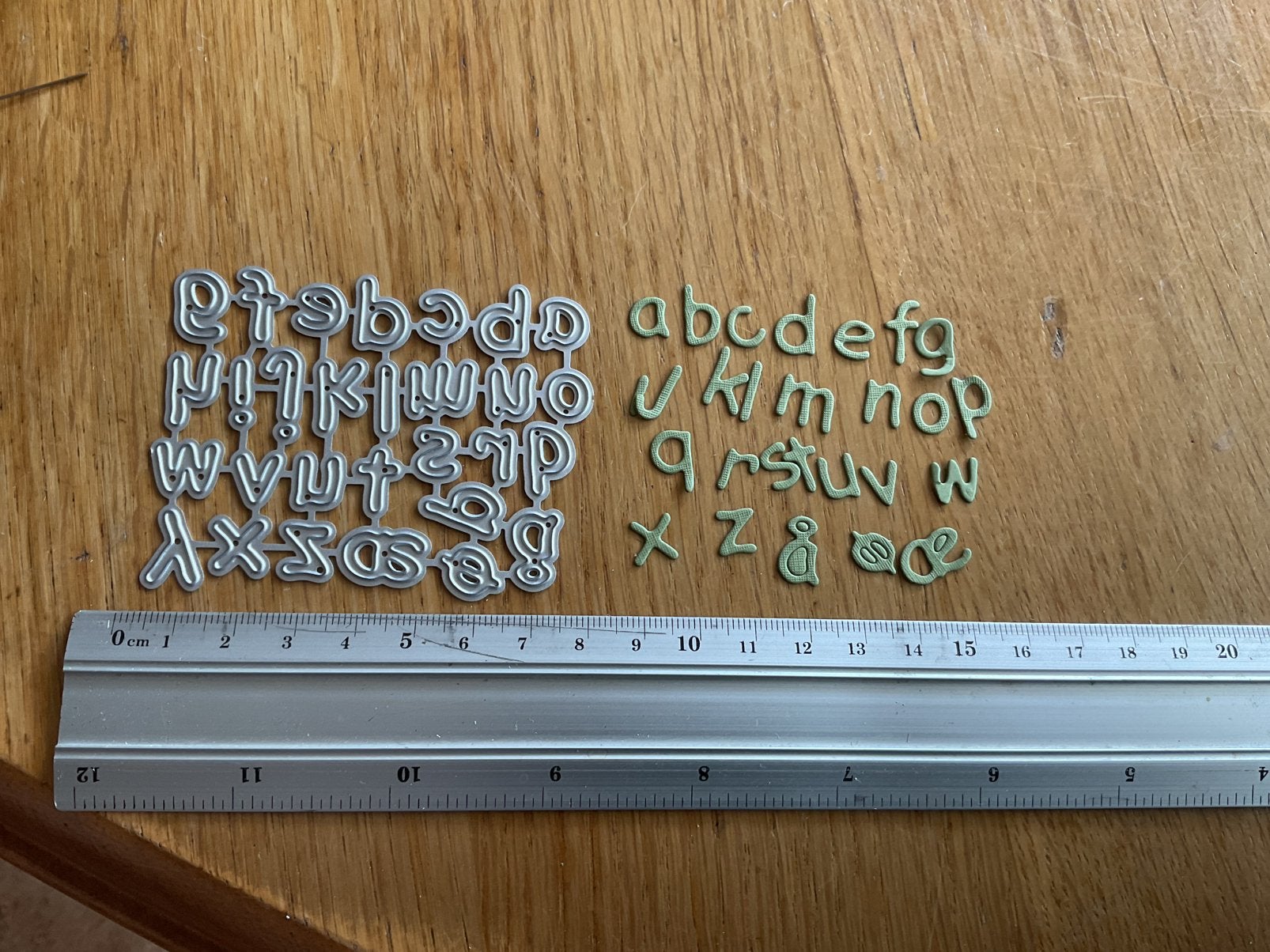 Snijmal set Alfabet compleet 1361, Hobby en Vrije tijd, Kaarten | Zelf maken, Ophalen of Verzenden, Zo goed als nieuw, Pons of Mal