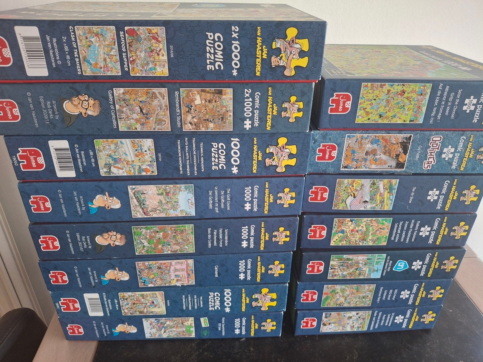 Jan van Haasteren puzzels, Ophalen, 500 t/m 1500 stukjes, Zo goed als nieuw, Legpuzzel