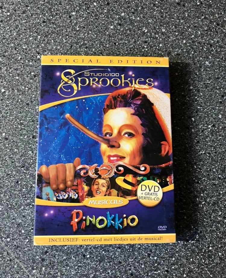 Pinokkio - Studio 100 Musical Dvd+CD, Alle leeftijden, Ophalen of Verzenden, Zo goed als nieuw