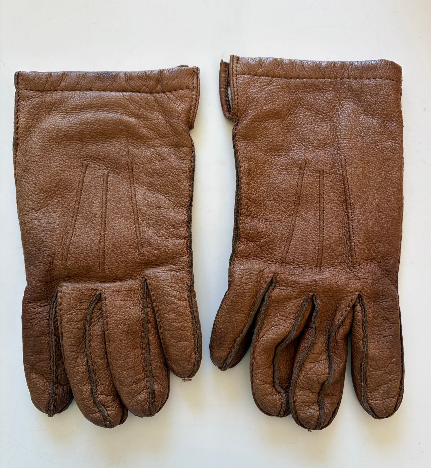 Stoere leren handschoenen, maat 9, Laimböck, Ophalen of Verzenden, Gedragen, Maat 52/54 (L), Handschoenen