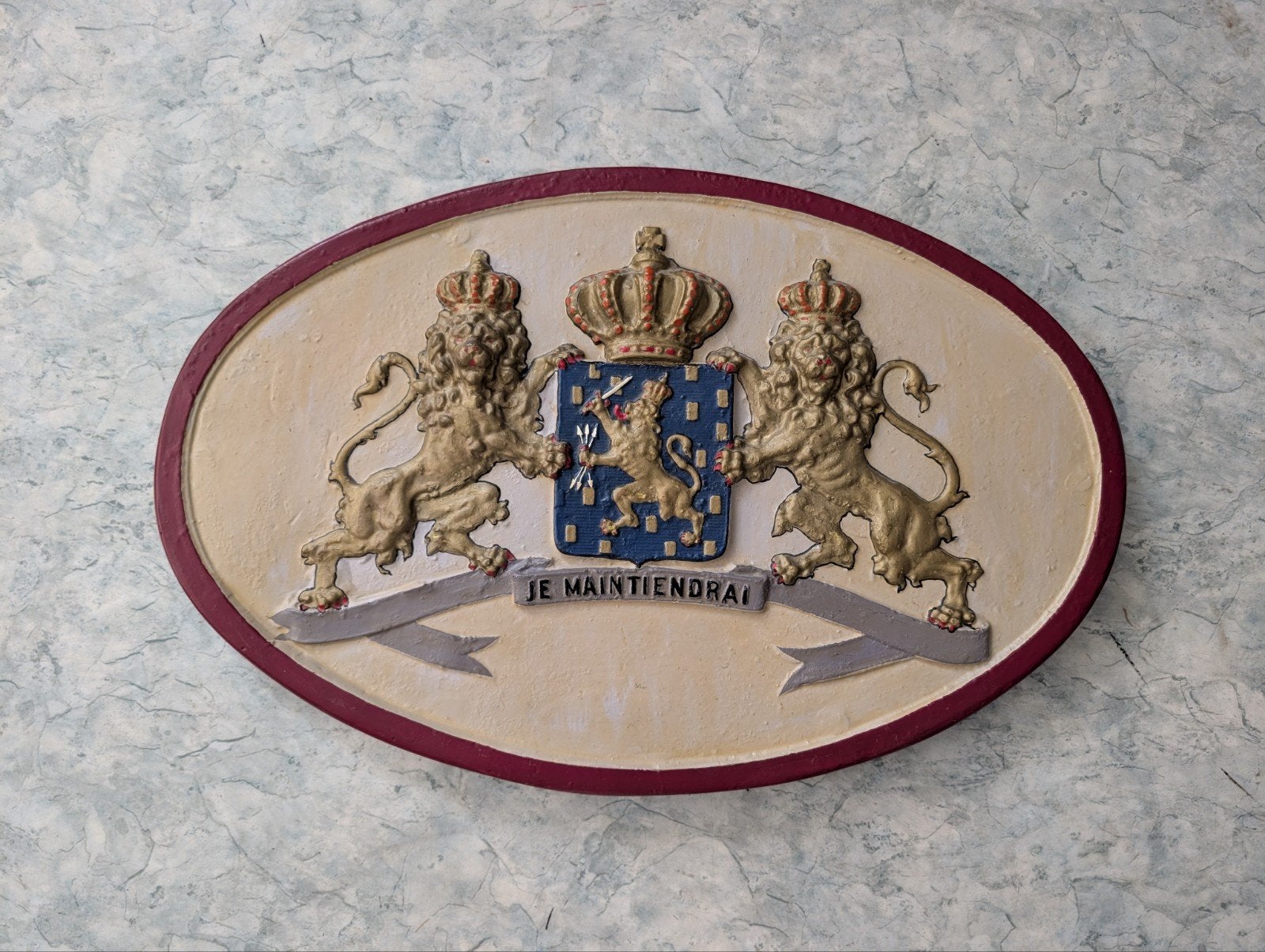 Wapenschild postrijtuig, Ophalen of Verzenden, Trein, Overige typen