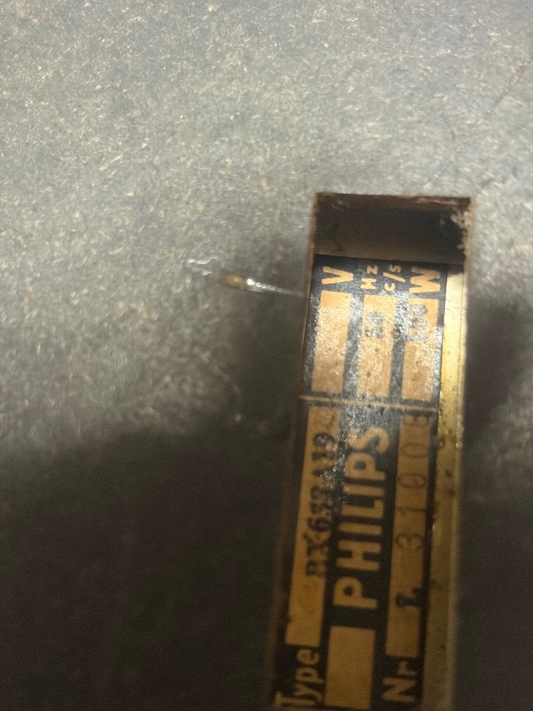 Philips BX633A19 buizenradio - Vintage radio, Ophalen of Verzenden, Gebruikt, Radio