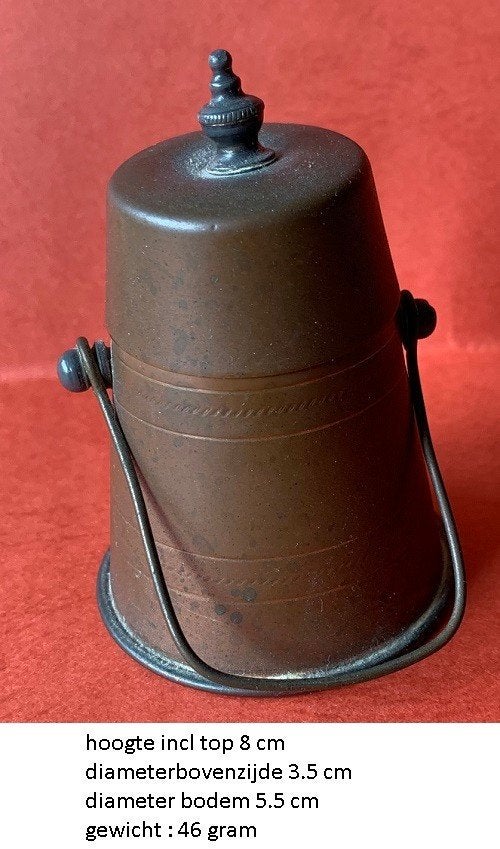 vintage miniatuur doofpot., Ophalen of Verzenden