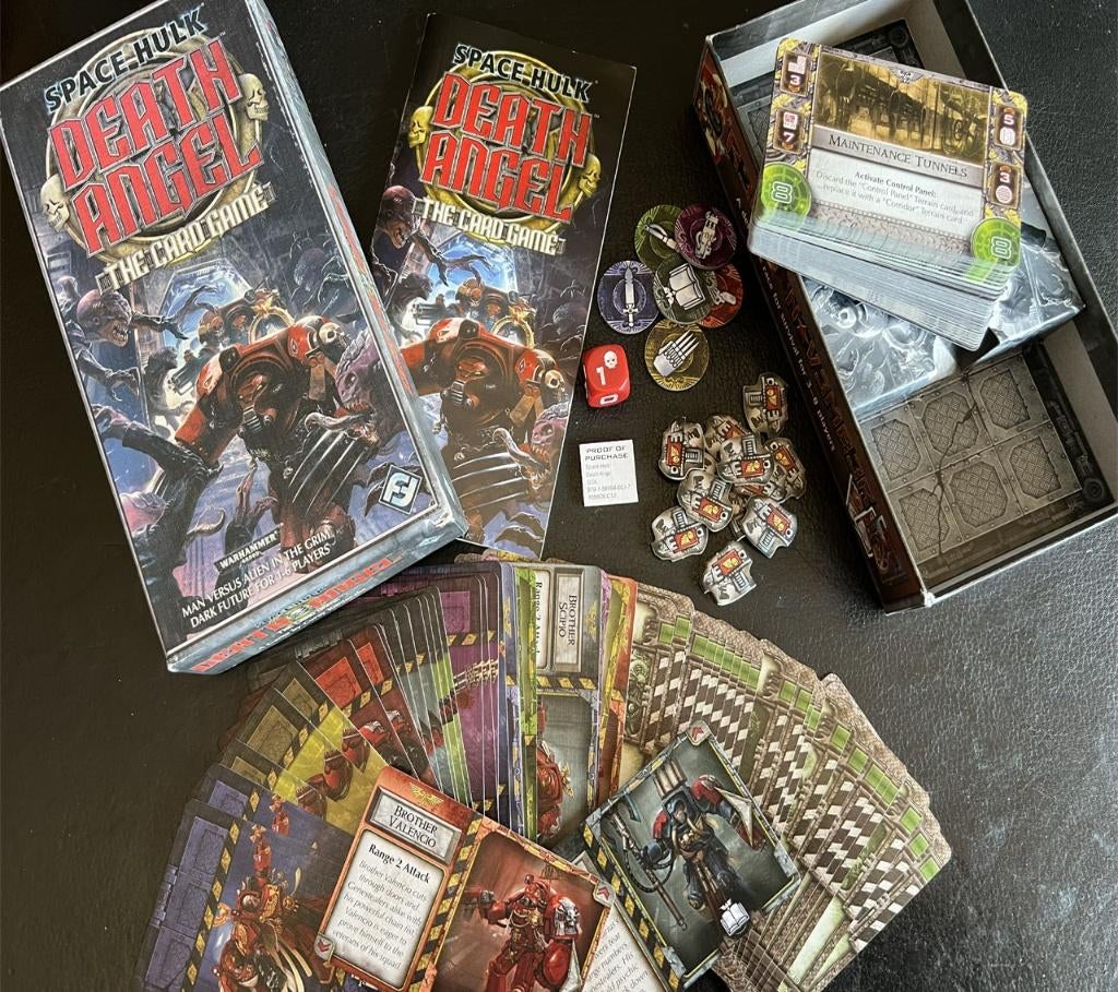 Space Hulk: Death Angel the Card Game (Warhammer), Een of twee spelers, Ophalen of Verzenden, Zo goed als nieuw, Fantasy Flight Games