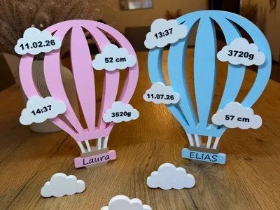 Geboorte ballon, Verzenden, Nieuw