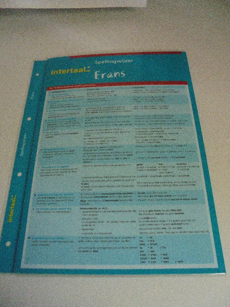 Spellingwijzer frans intertaal nieuw isbn 978 90 5451 7696, Ophalen of Verzenden, Nieuw