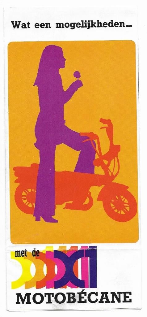 Motobecane X1 bromfiets folder (MX02), Ophalen of Verzenden, Zo goed als nieuw