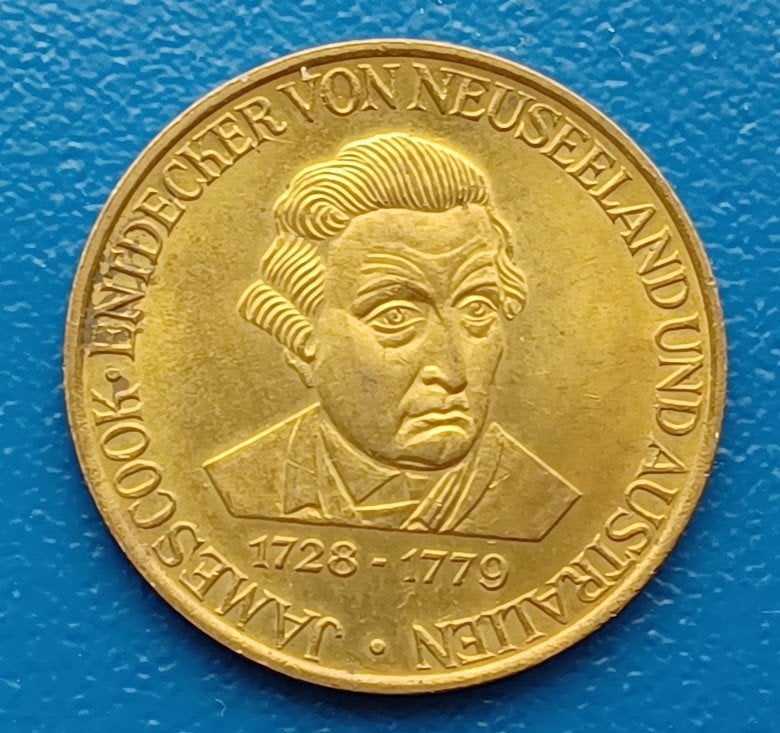 Penning James Cook - Entdecker von Neuseeland und Australien, Postzegels en Munten, Verzenden, Overige materialen, Nederland