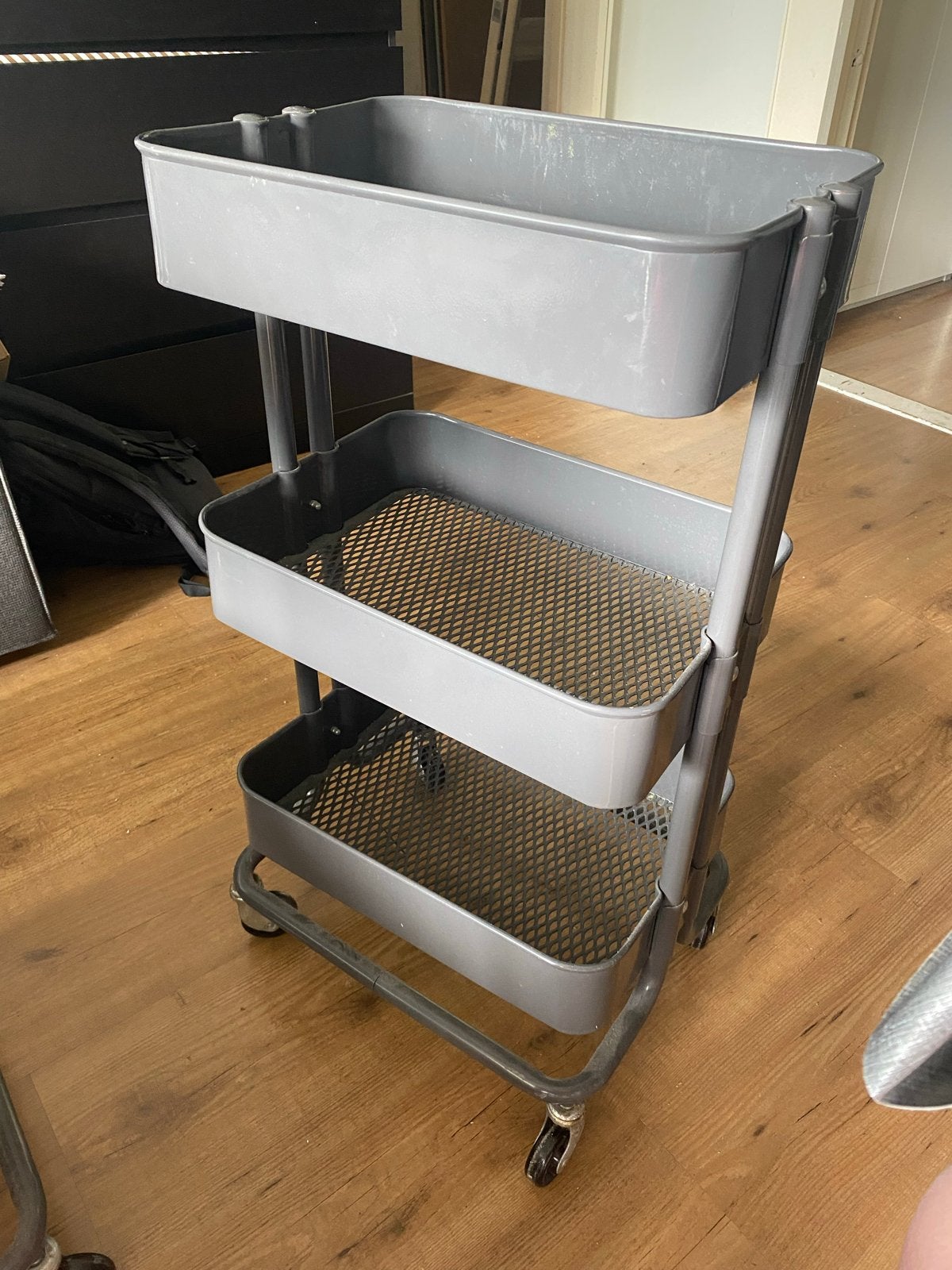 IKEA RÅSKOG Roltafel / Keukentrolley - Grijs, Huis en Inrichting, Ophalen of Verzenden, Gebruikt