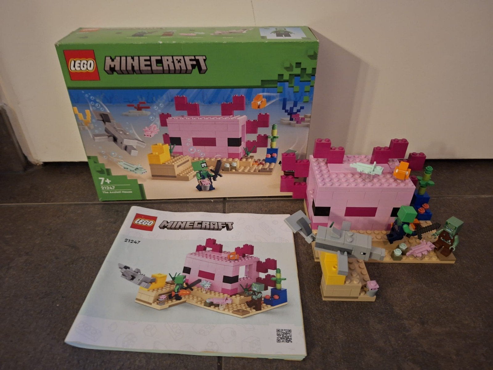 Lego Minecraft 21247 "The Axolotl House", Minecraft, Lego, Ophalen of Verzenden, Zo goed als nieuw