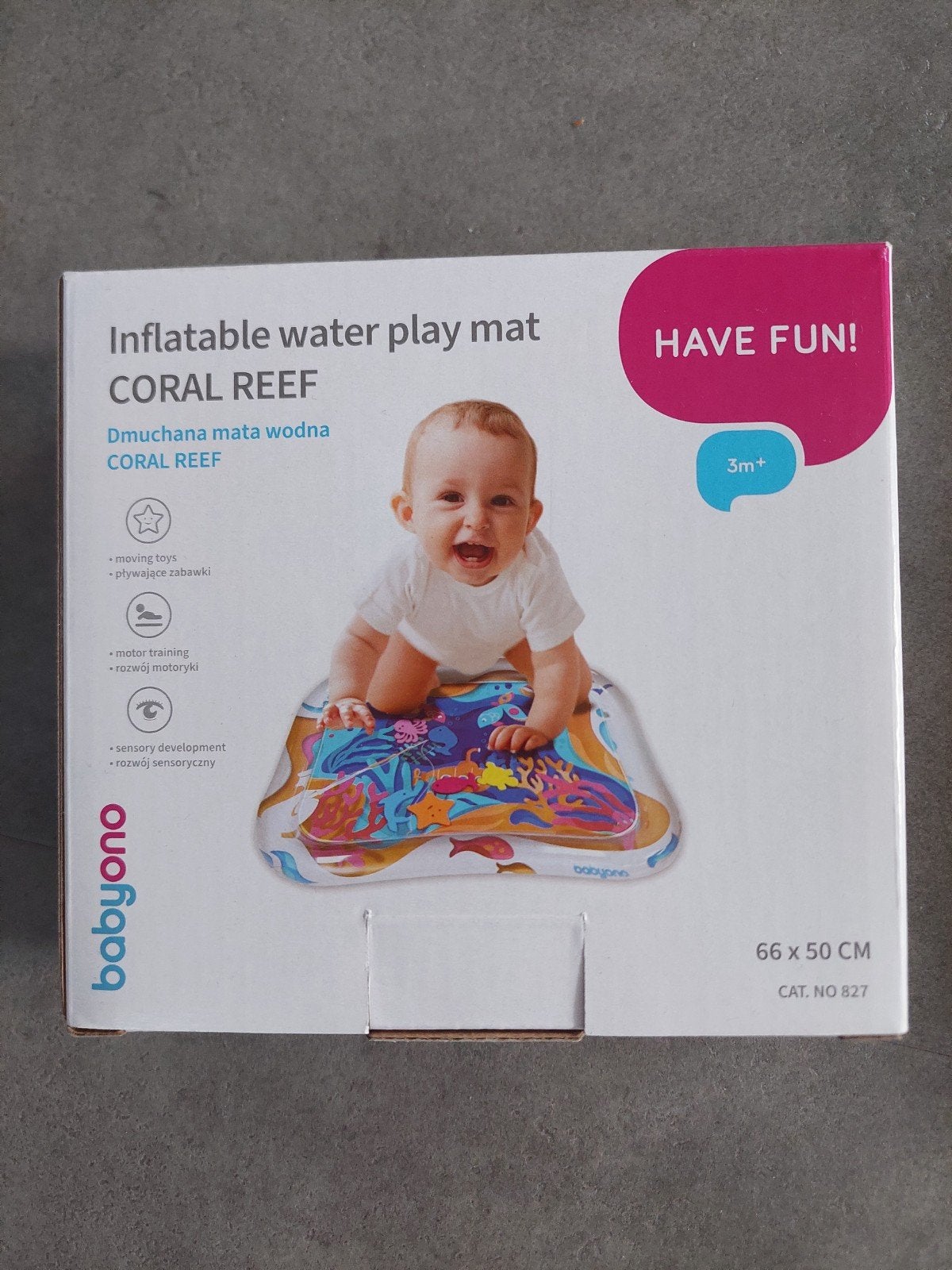 Babyono Opblaasbaar Waterspeelkleed Koraalrif, Kinderen en Baby's, Speelgoed | Babyspeelgoed, Ophalen of Verzenden, Zo goed als nieuw
