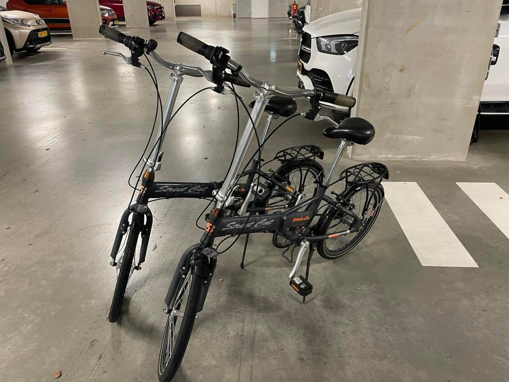 2 vouwfietsen merk Stokvis, Ophalen, Gebruikt, Velgrem, Versnellingen