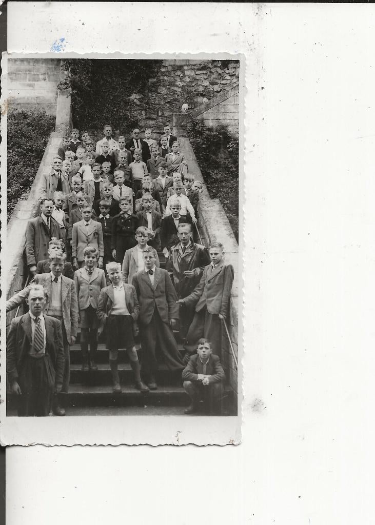 Poeldijk RK Jongensschool op schoolreis Fotokaart, Ophalen of Verzenden, 1920 tot 1940, Ongelopen, Zuid-Holland