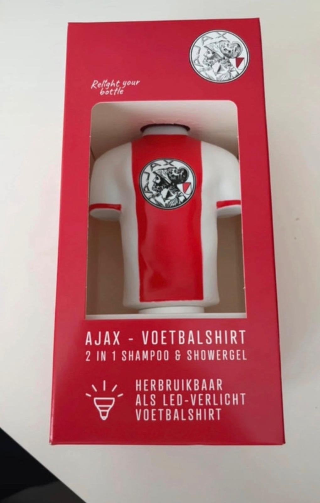 Ajax 2-in-1 Bodywash & LED Lamp Voetbalshirt, Ophalen of Verzenden, Nieuw, Meerkleurig, Kunststof