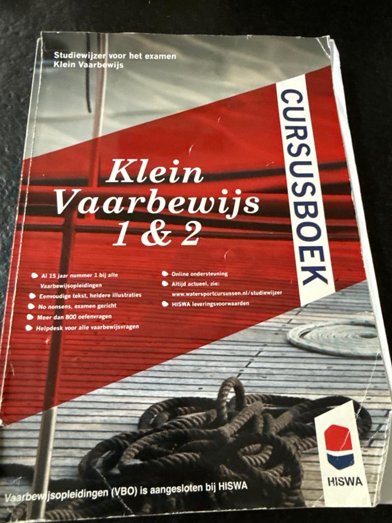 Studiewijzer examen Klein Vaarbewijs 1 & 2, Ophalen of Verzenden, Zo goed als nieuw