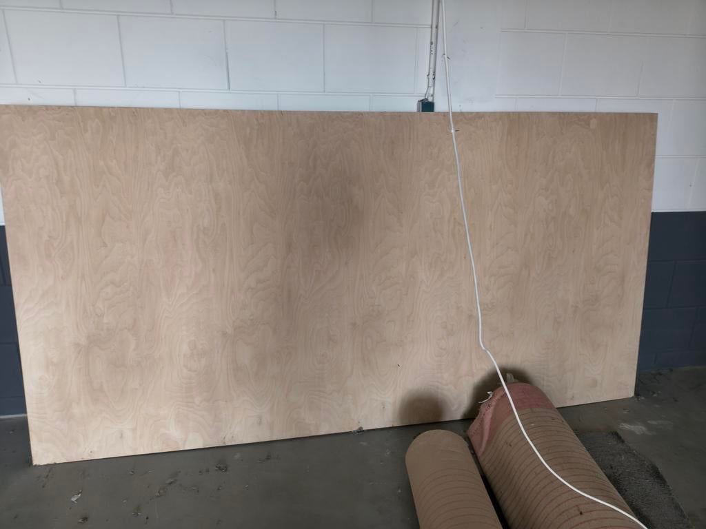 4 Nieuwe Grote Houten Meubelpanelen 310x160x1 cm, Nieuw, Ophalen of Verzenden, Plank, 50 mm of meer