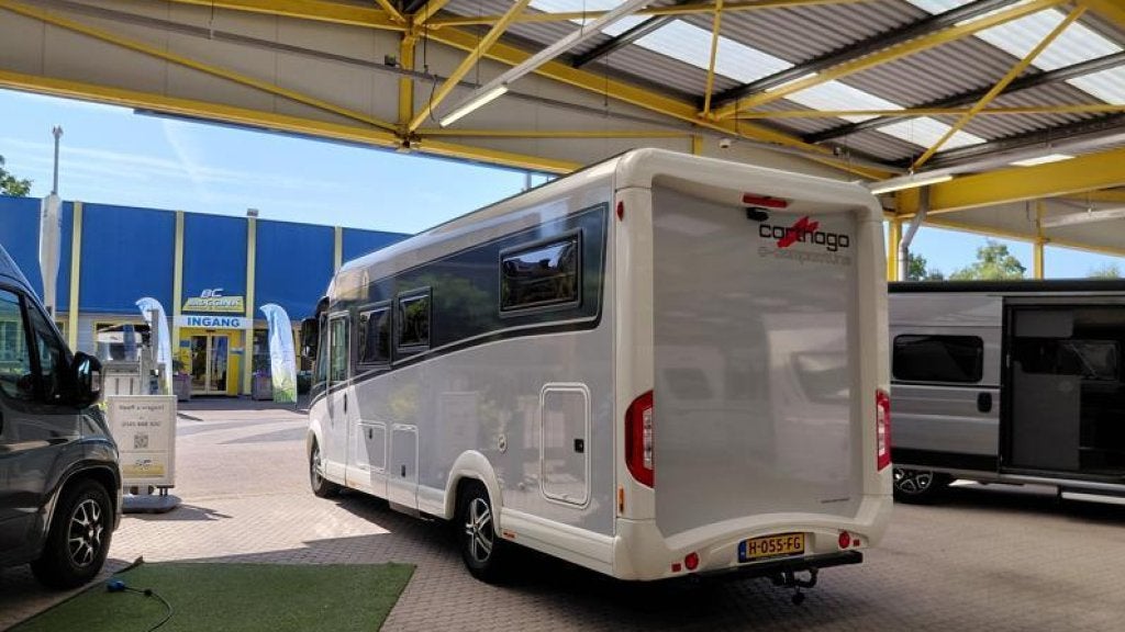 Carthago C-Compactline 144 LE - LENGTEBEDDEN - AUTOMAAT, Caravans en Kamperen, Ringverwarming, 6 tot 7 meter, Bedrijf, Diesel