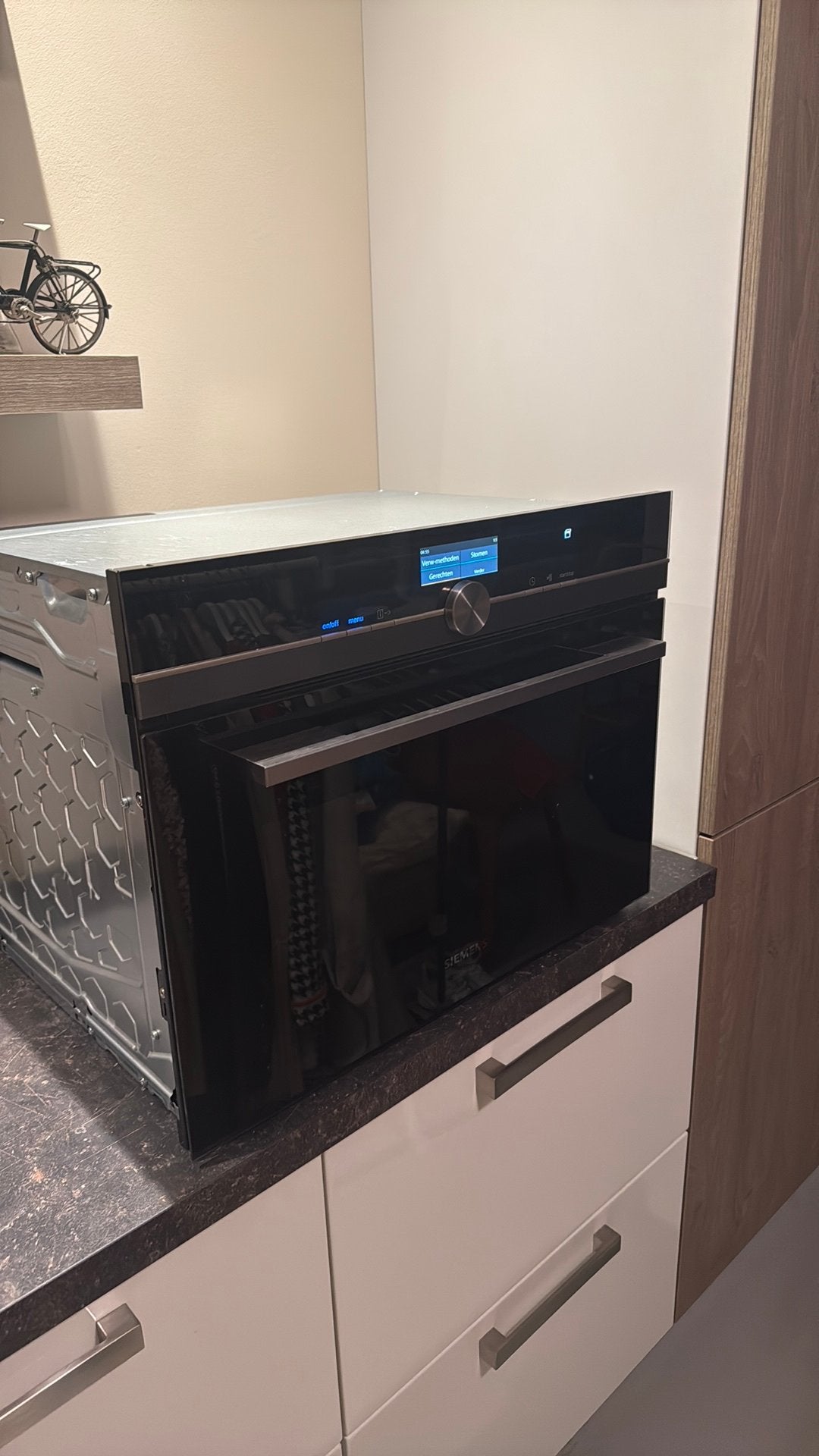 Siemens studioline IQ 700 combi steamer blacksteel 04/ 2021, Witgoed en Apparatuur, Ophalen, Zo goed als nieuw