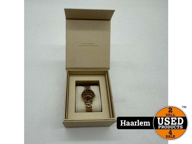 BURKER Ruby Horloge NIEUW IN DOOS Goud Bruin Schakelband38mm, Flex Ltd., Nieuw, https://flex.com/contact-us, Nobelstraat 10, 5807 GA Oostrum