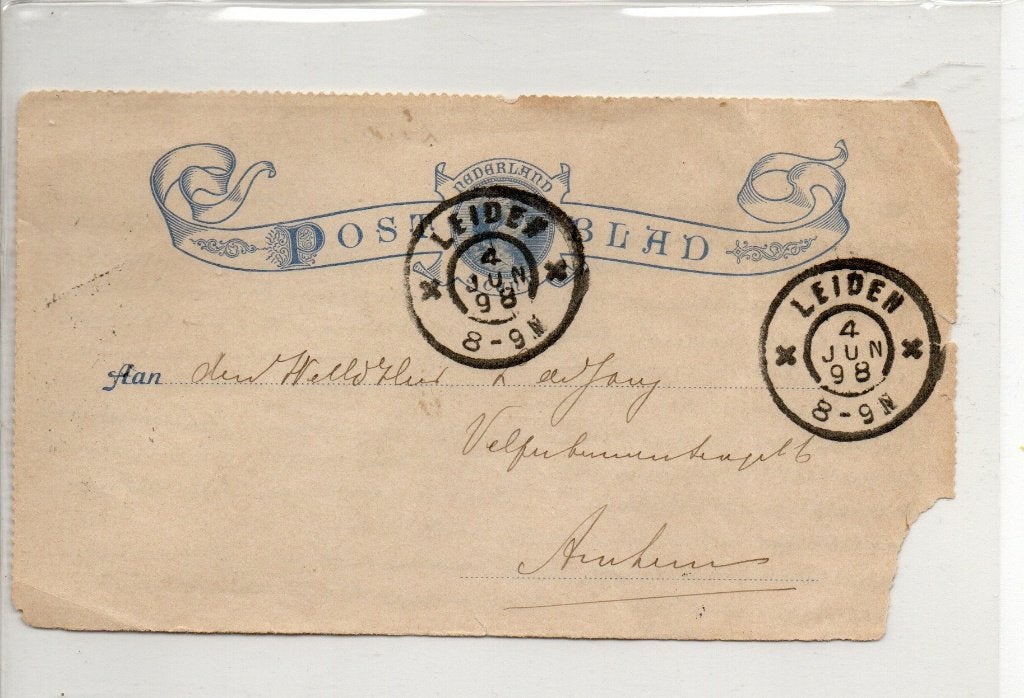 Postwaardestuk - POSTBLAD. Geuzendam 2. 4 juni 1898., Ophalen of Verzenden, Briefkaart