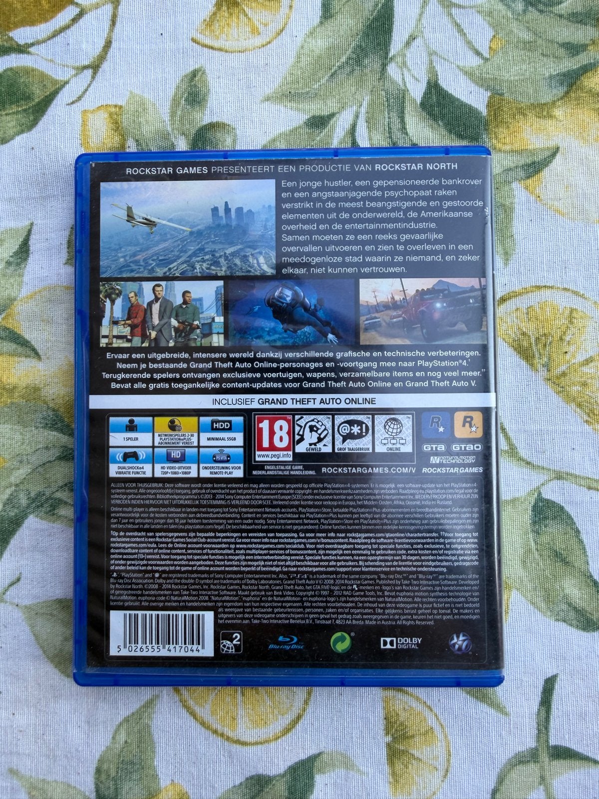 Grand Theft Auto V (GTA 5) PS4 - Zo goed als nieuw, Avontuur en Actie, Online, Vanaf 18 jaar, 1 speler