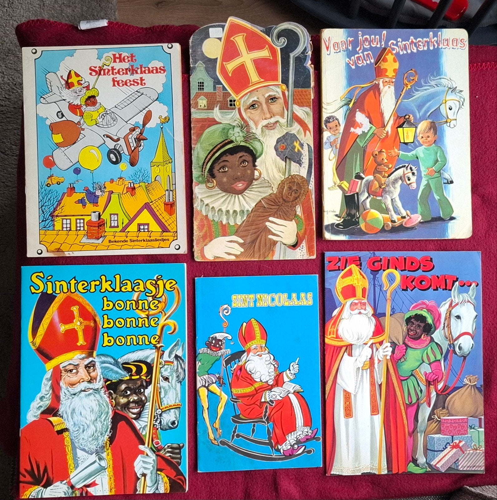 6 Sinterklaas boeken: verhalen en liedjes (oud en nieuw), Diversen, Ophalen of Verzenden, Gebruikt