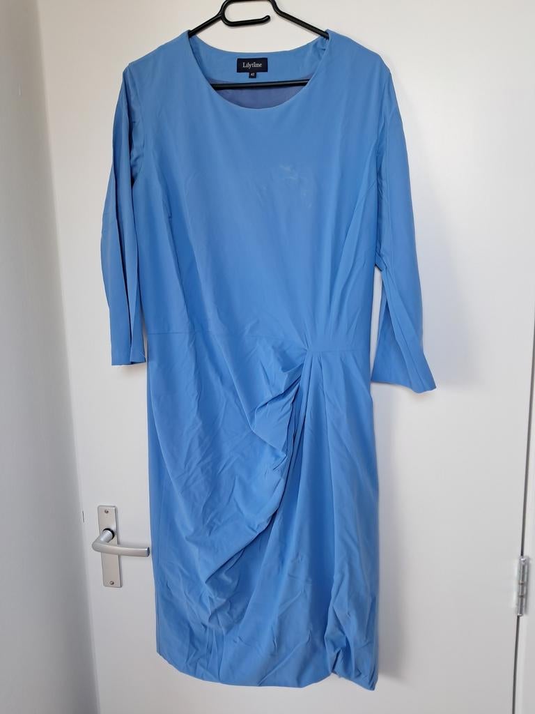 Lilytime jurk maat 42, Blauw, Maat 42/44 (L), Ophalen of Verzenden, Knielengte