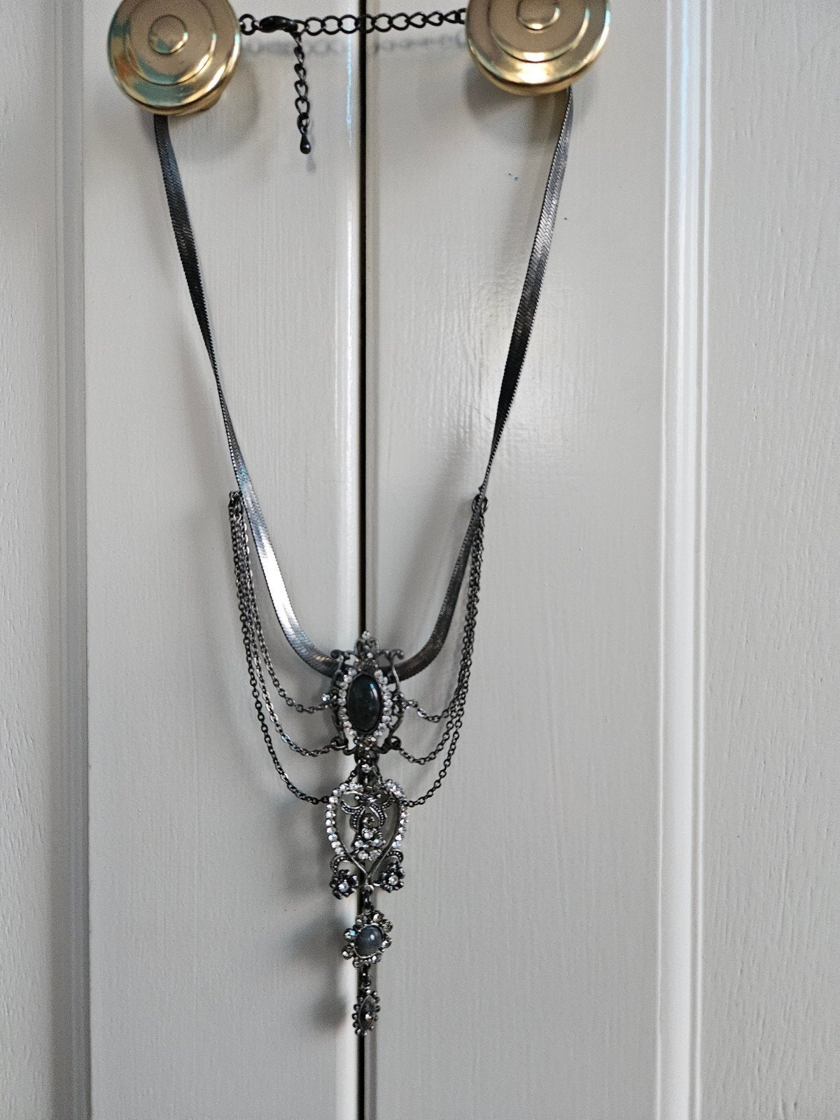 mooie ketting collier, Sieraden, Tassen en Uiterlijk, Piercings, Ophalen of Verzenden, Zo goed als nieuw, Staal, Oor- of Traguspiercing
