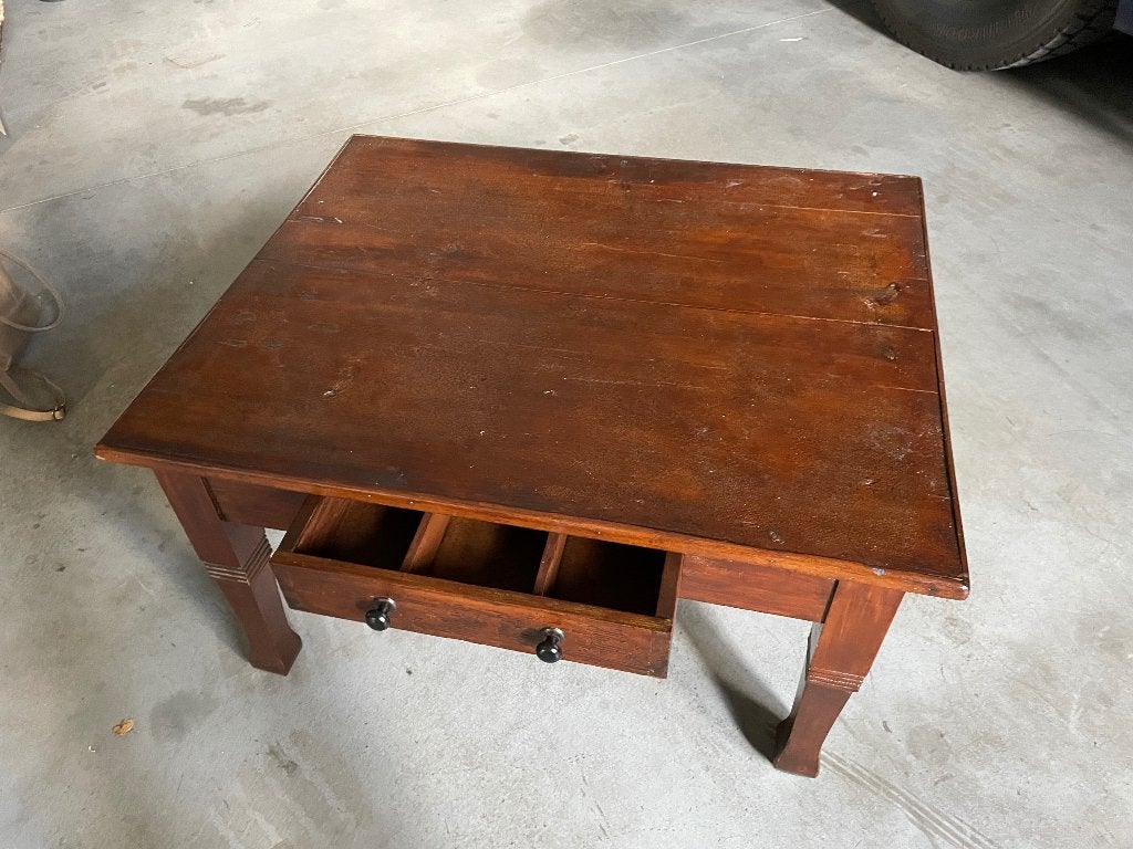 Antieke salontafel, Ophalen