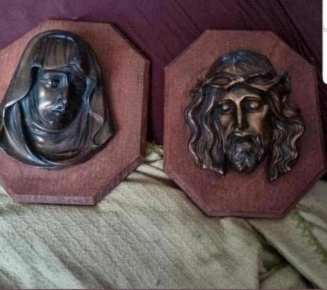 Jezus en Maria bieden Zie foto's, Ophalen of Verzenden