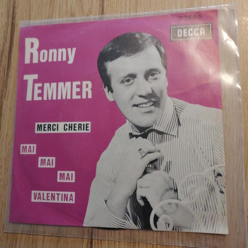 Ronny Temmer /merci cherie, Cd's en Dvd's, Vinyl | Nederlandstalig, Zo goed als nieuw, Levenslied of Smartlap, Overige formaten