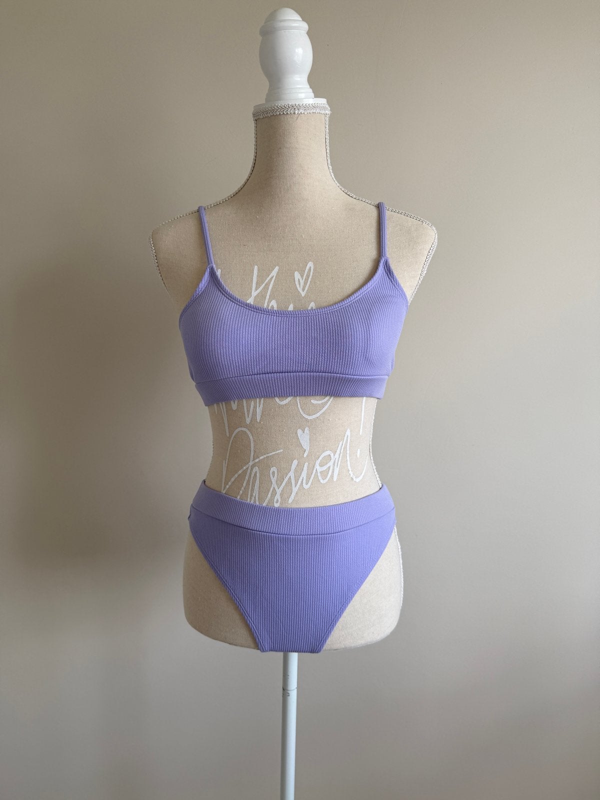 Paarse Ribbel Bikini Set, Ophalen of Verzenden, Nieuw, Paars, Bikini