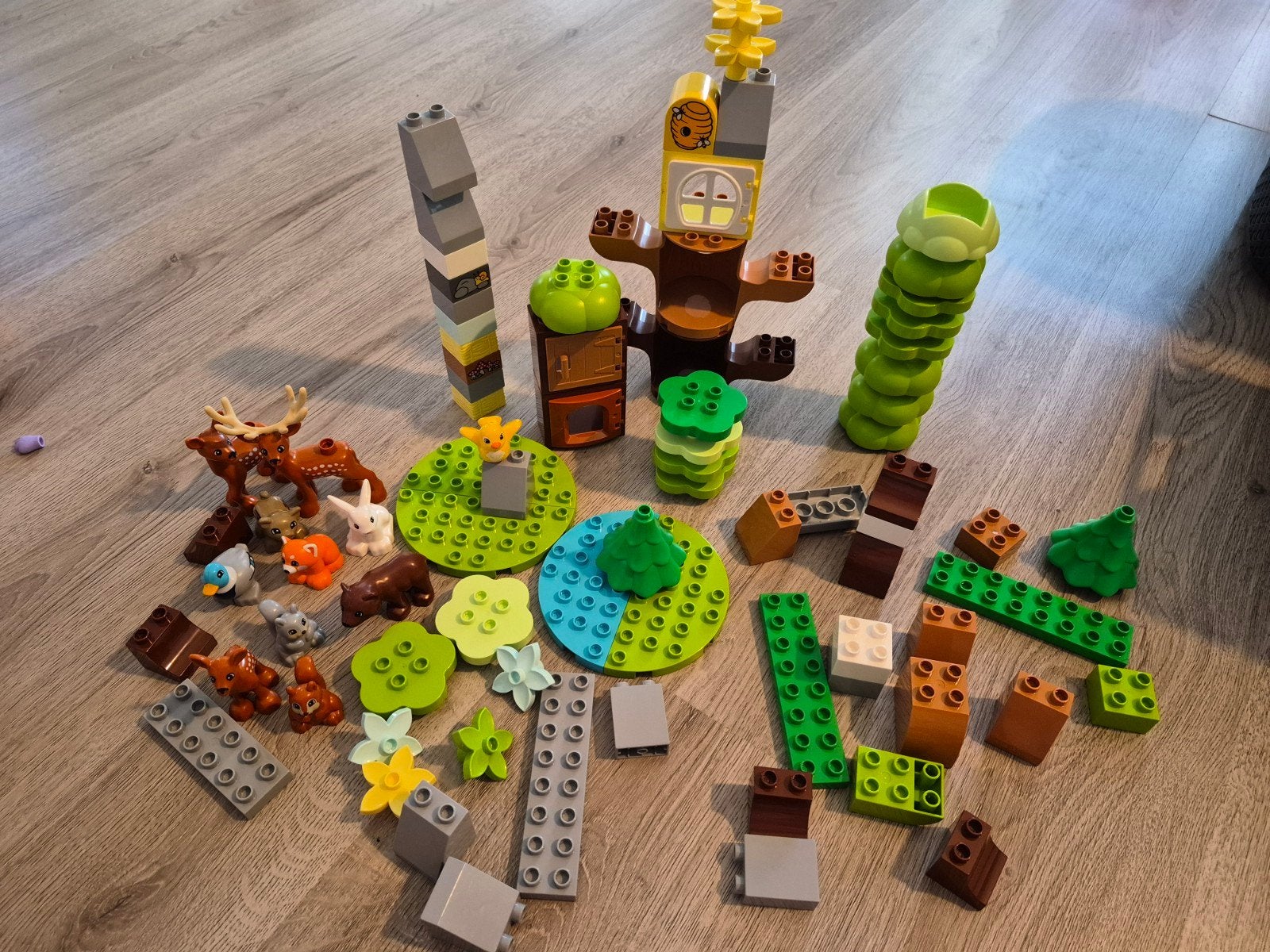 LEGO Duplo Dierenbos met speelfiguren en bouwstenen, Ophalen of Verzenden, Gebruikt, Overige merken