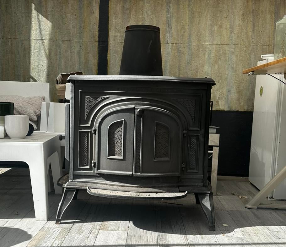 Kachel, Huis en Inrichting, Kachels, Gebruikt, Overige soorten, Hout, Ophalen