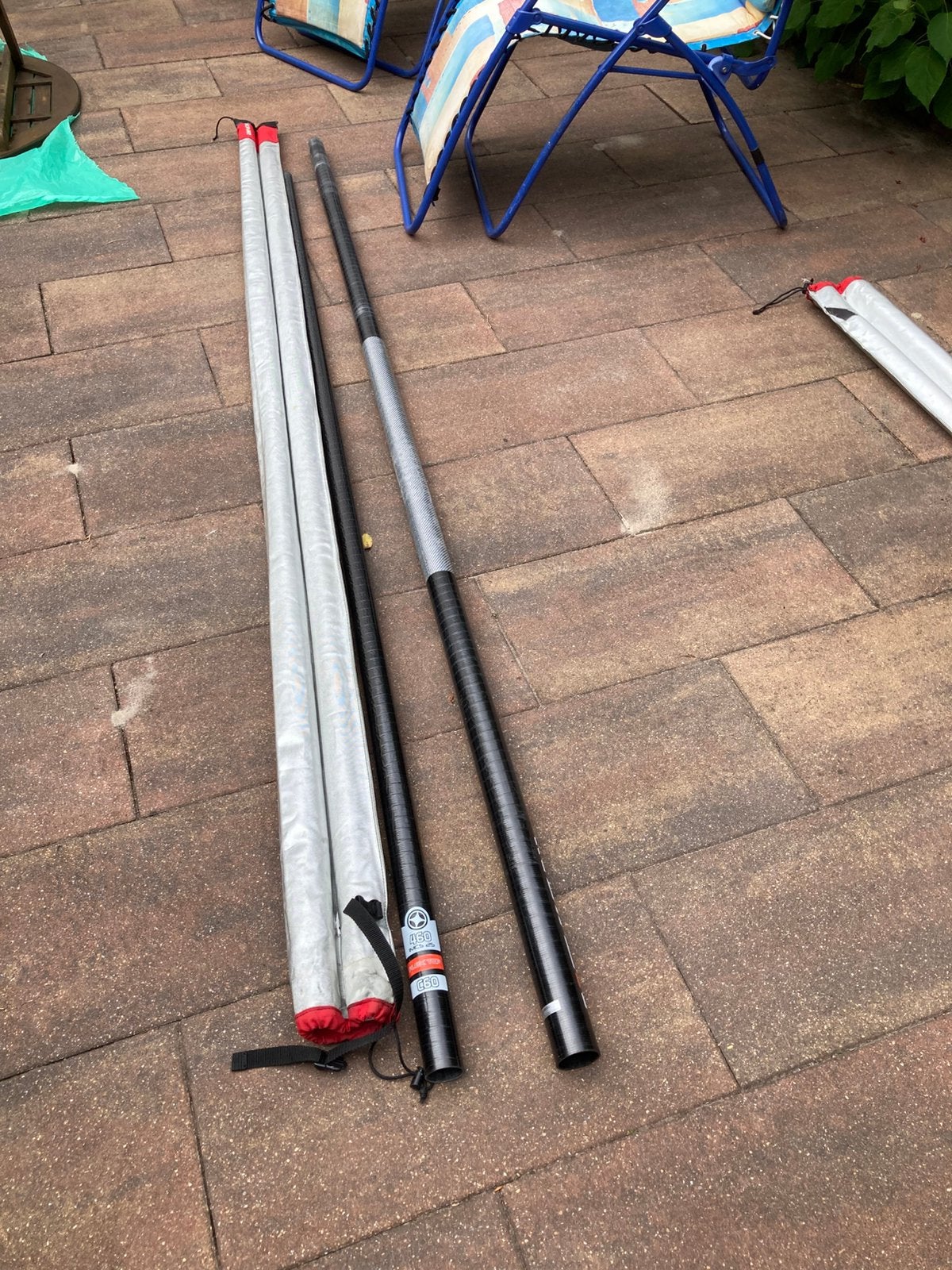 Diverse Windsurfspullen oa masten & Zeil & Winch U-Pin, Ophalen, Gebruikt, Unifiber, Mast