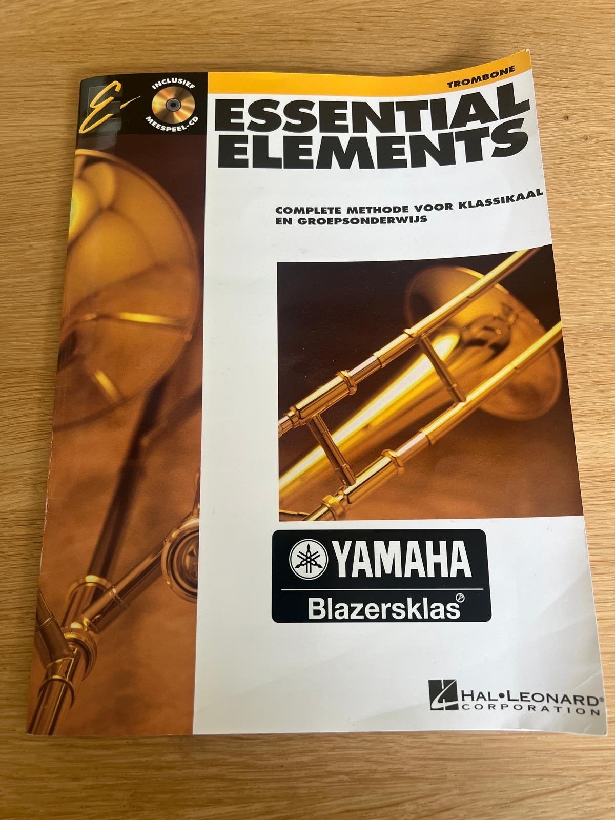 Trombone Studieboek Essential Elements + CD, Ophalen of Verzenden, Zo goed als nieuw, Koperblazer