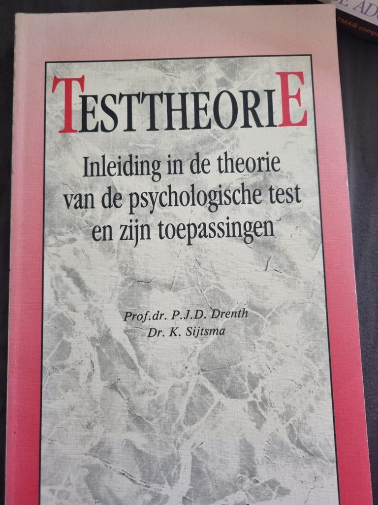 Inleiding in de theorie van de psychologische, Boeken, Ophalen of Verzenden