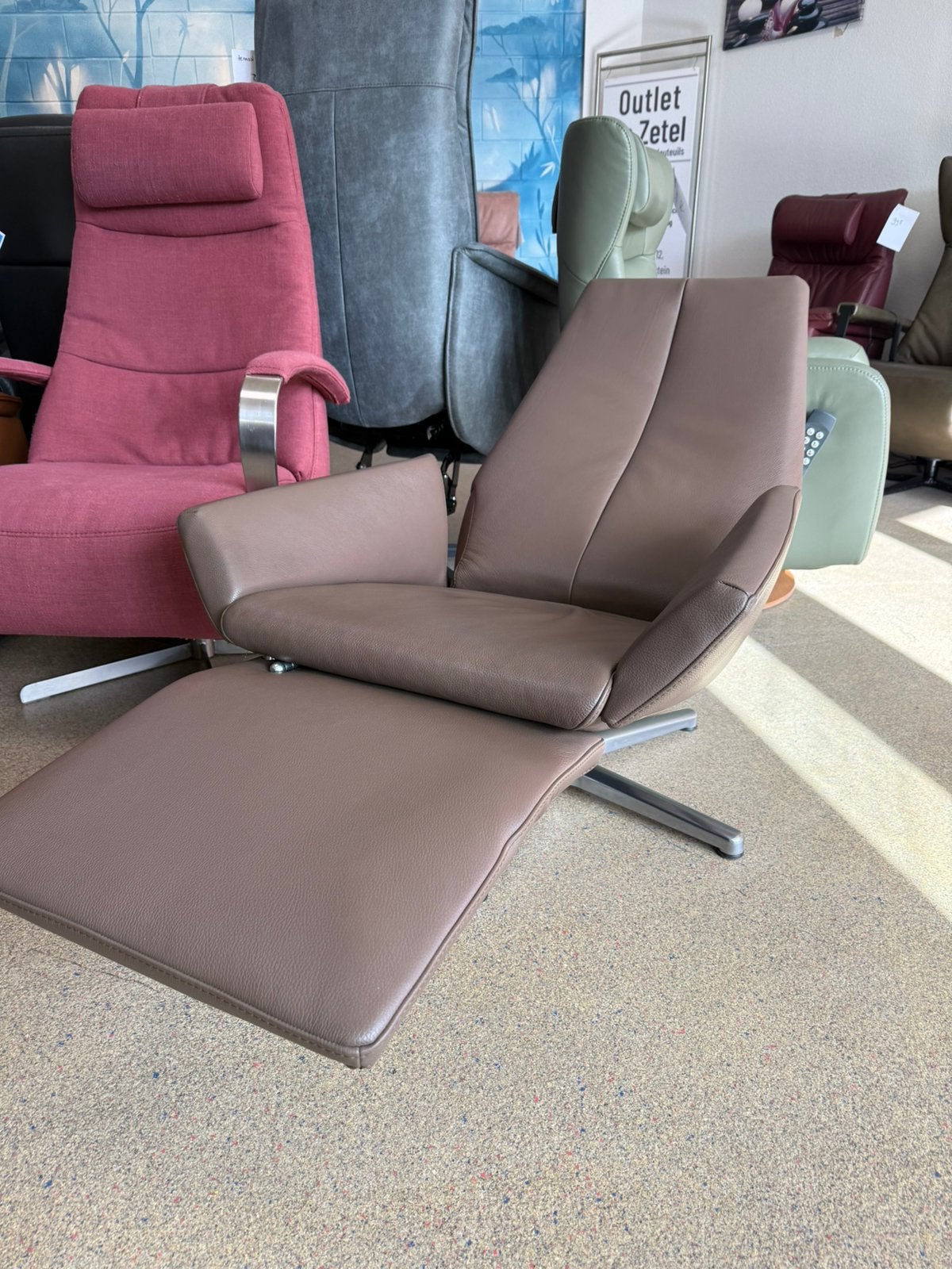 Gealux Twist relax fauteuil relaxstoel gratis bezorgd, Ophalen of Verzenden, Zo goed als nieuw, Leer, Ruim 100 modellen in alle kleuren en maten