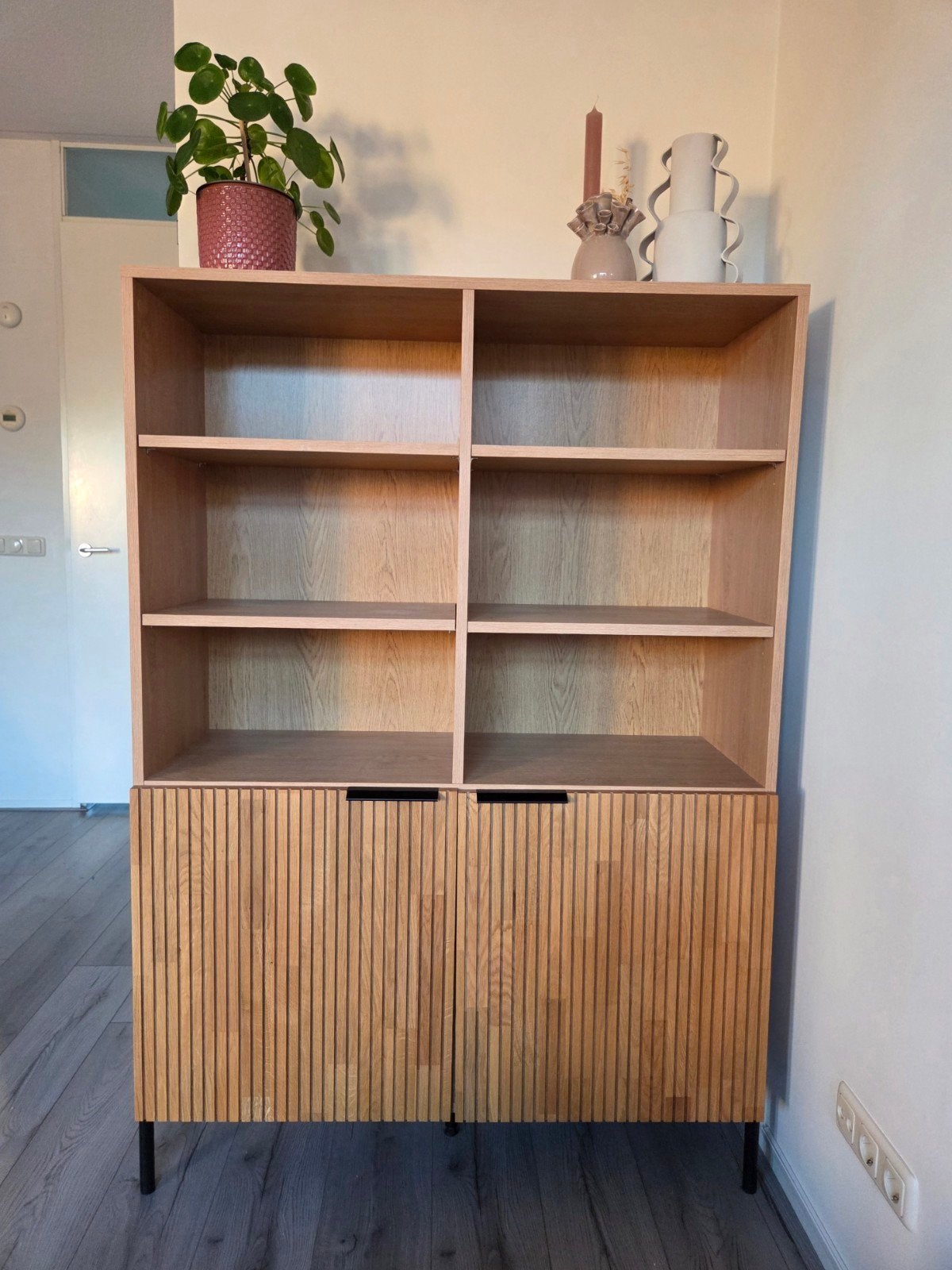 Wehkamp Nous Living wandkast - H155 x B107.8 x D40.6, Ophalen, Zo goed als nieuw, 25 tot 50 cm, 150 tot 200 cm