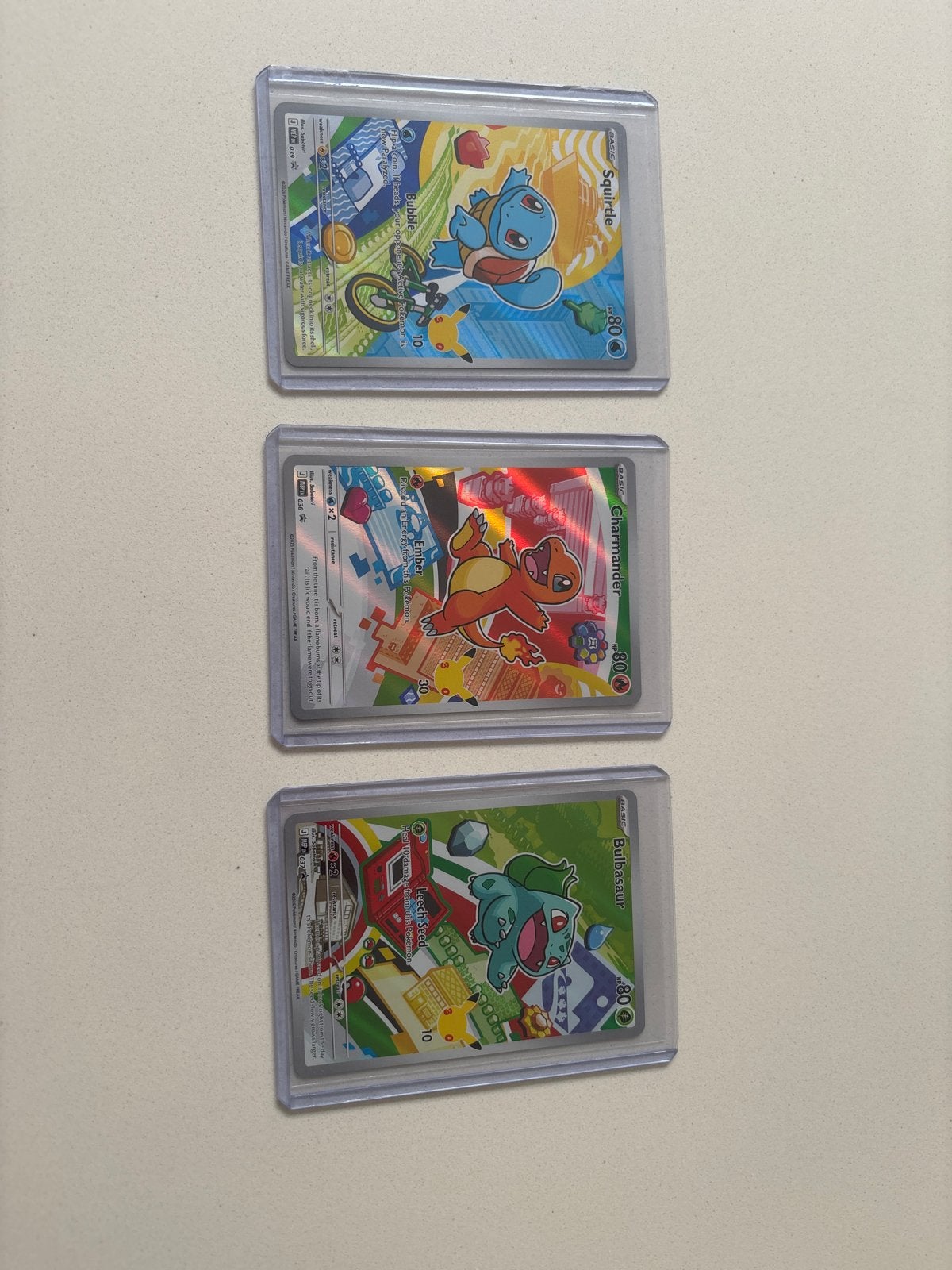 Pokémon kaarten: Squirtle, Charmander, Bulbasaur Promo, Hobby en Vrije tijd, Verzamelkaartspellen | Pokémon, Ophalen of Verzenden