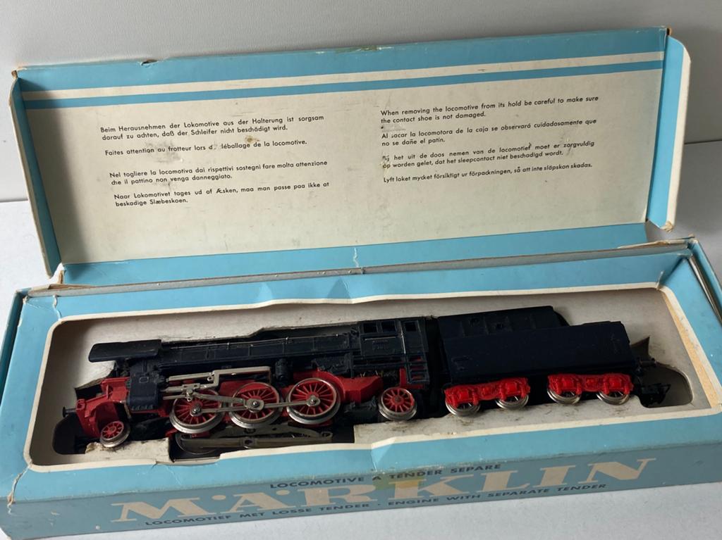 Marklin Loc met tender 3005+box-analoog-vintage/tested good, Wisselstroom, Locomotief, Ophalen of Verzenden, Zo goed als nieuw