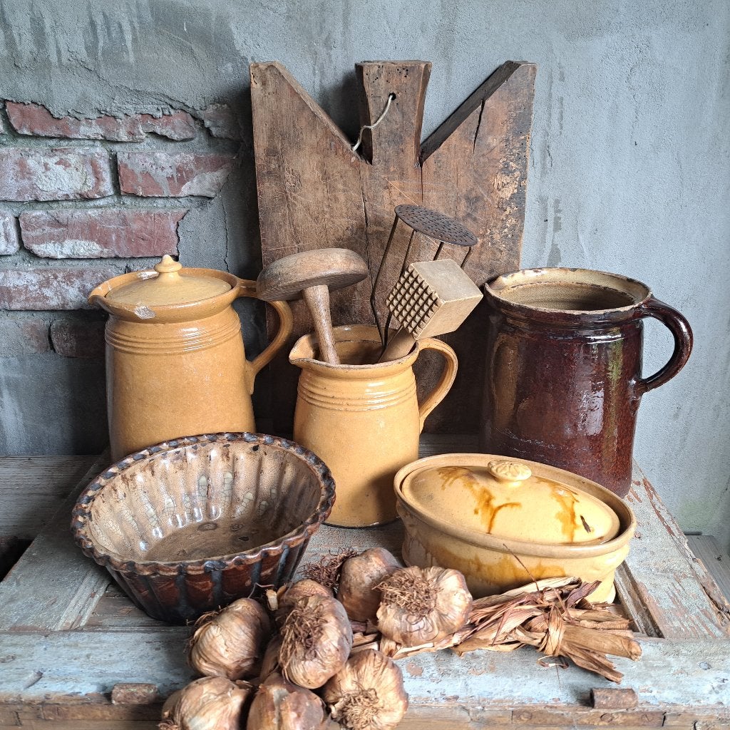 Oude brocante Franse aardewerk kan schenkkan waterkan Etage3, Gebruikt, ., Ophalen of Verzenden, .