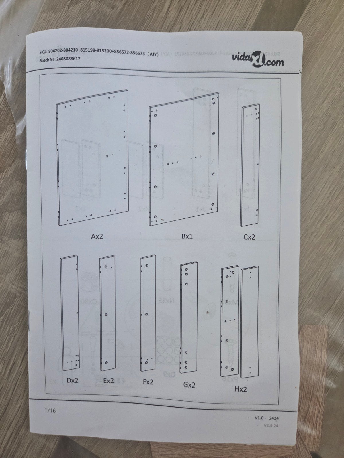 Foto 5 van VidaXL eettafel uitschuifbaar, nieuw in doos