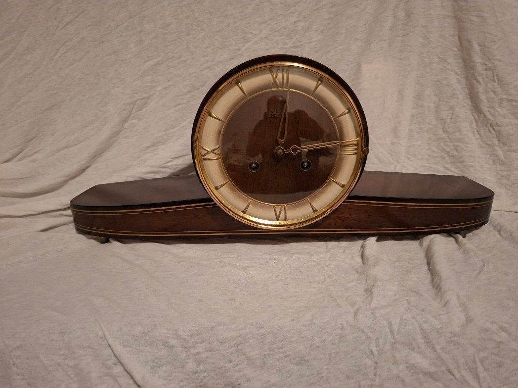 Hermle mantel clock midcentry, Ophalen of Verzenden