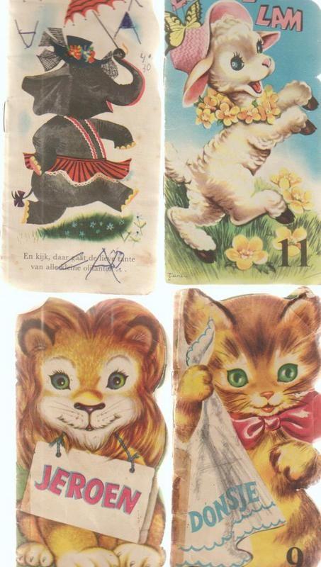 Radion Dierenboekjes 1953 # 4 stuks, 5 of 6 jaar, Fictie algemeen, Jongen of Meisje, Ophalen of Verzenden
