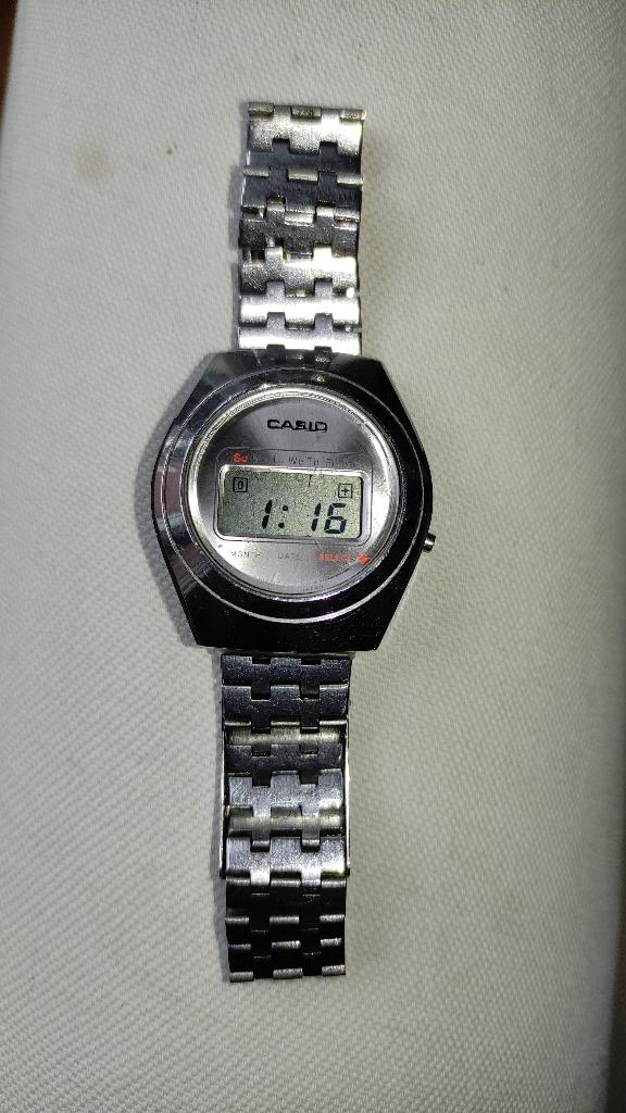 Digitaal horloge Casio Casiotron R-15 1976, Overige merken, Staal, Met bandje, Polshorloge