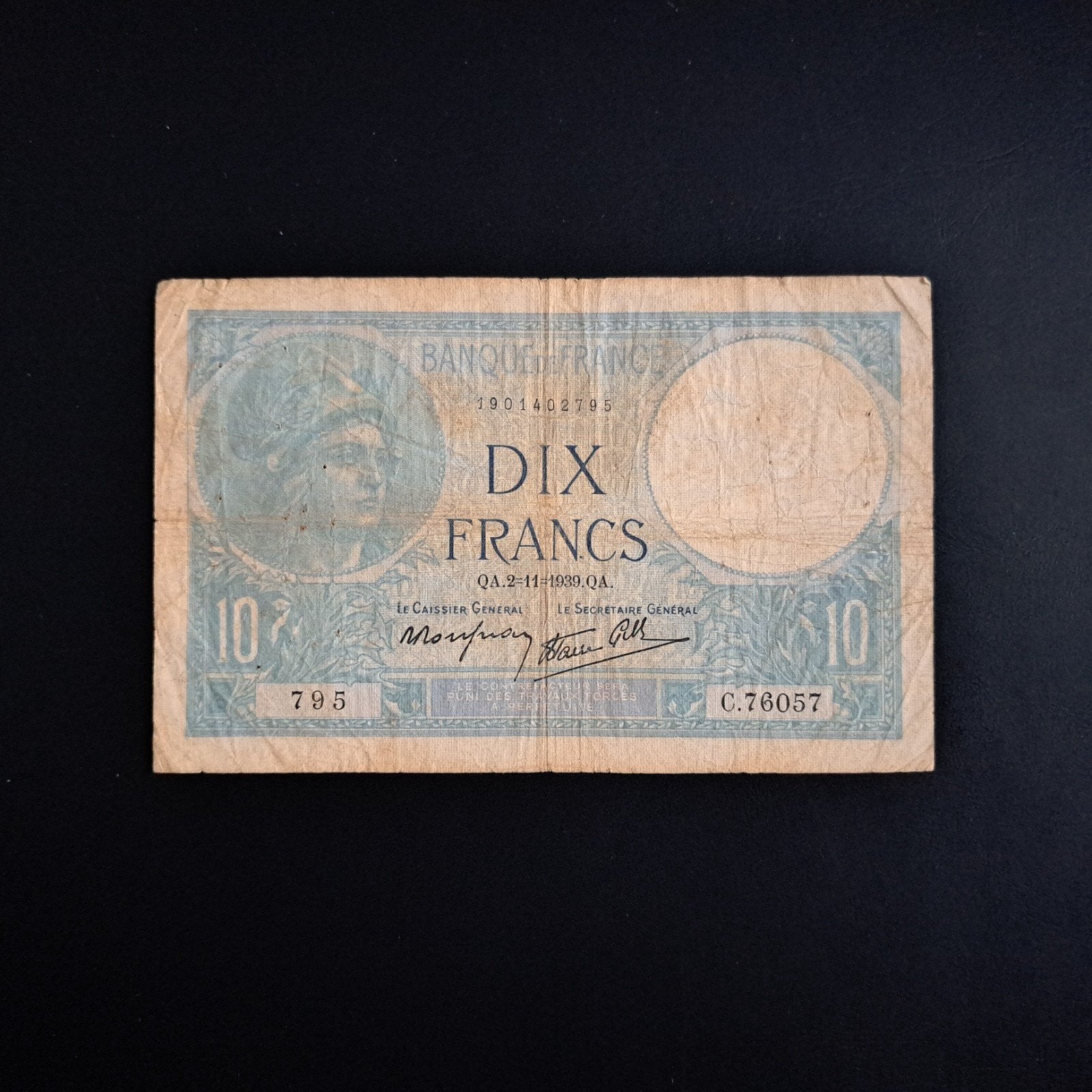 10 franc Frankrijk #068, Postzegels en Munten, Bankbiljetten | Europa | Niet-Eurobiljetten, Verzenden, Frankrijk, Los biljet